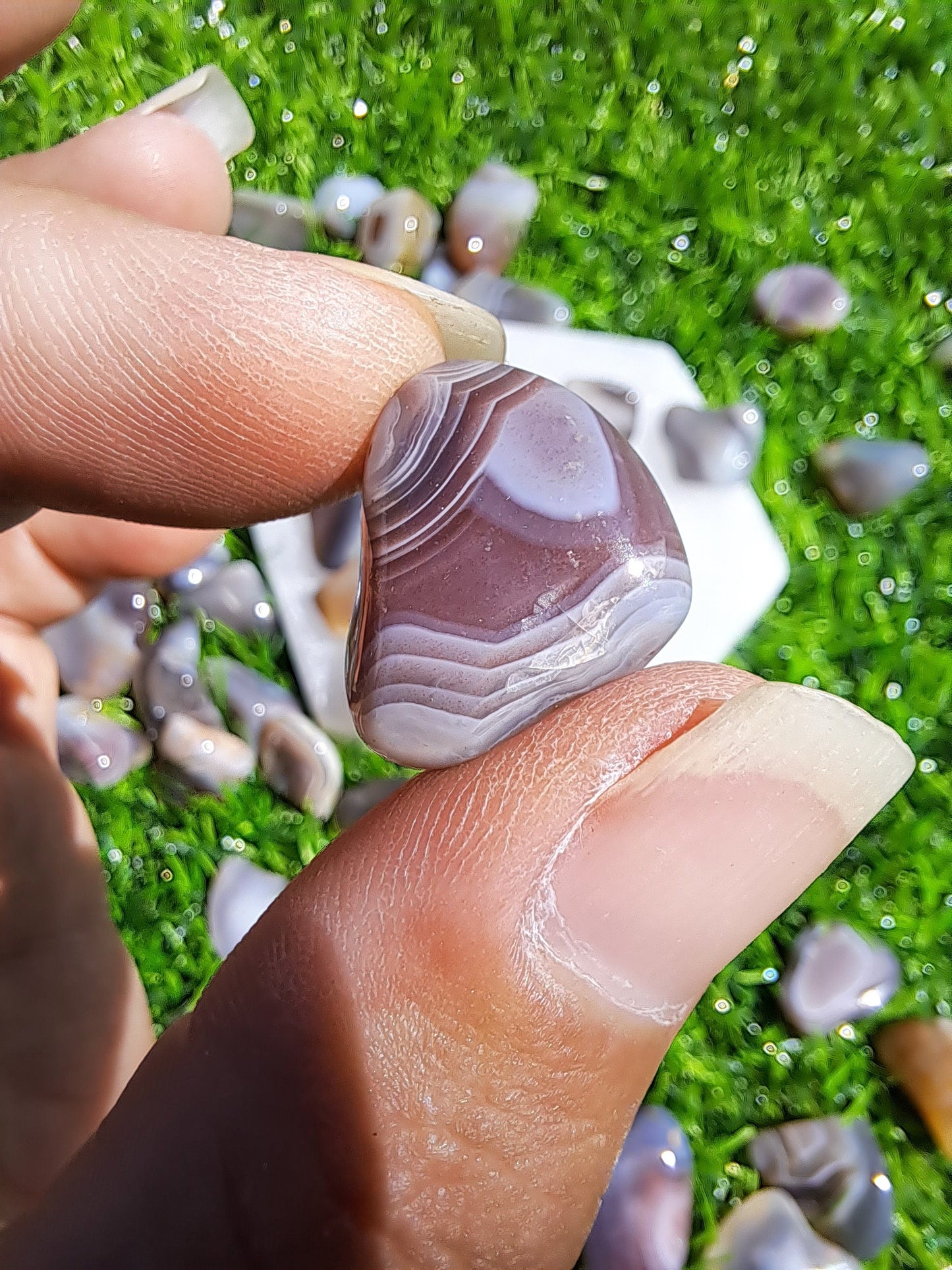 Natural Botswana Agate Crystal Tumble - Healing Gemstone for Balance and Harmony