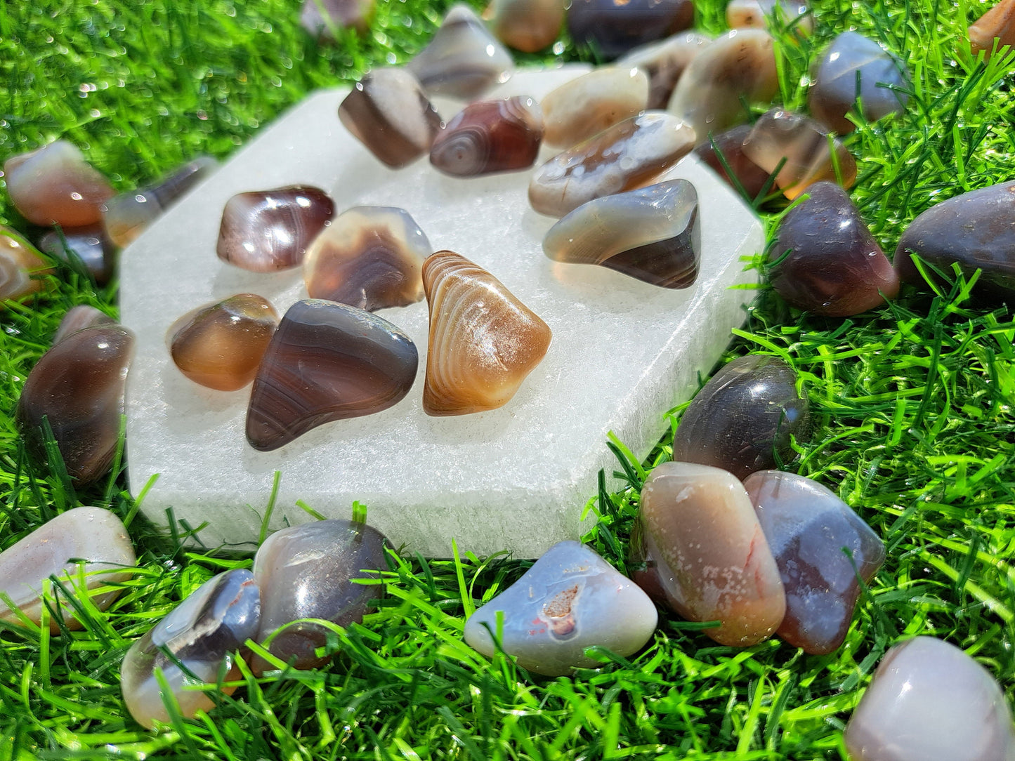 Natural Botswana Agate Crystal Tumble - Healing Gemstone for Balance and Harmony