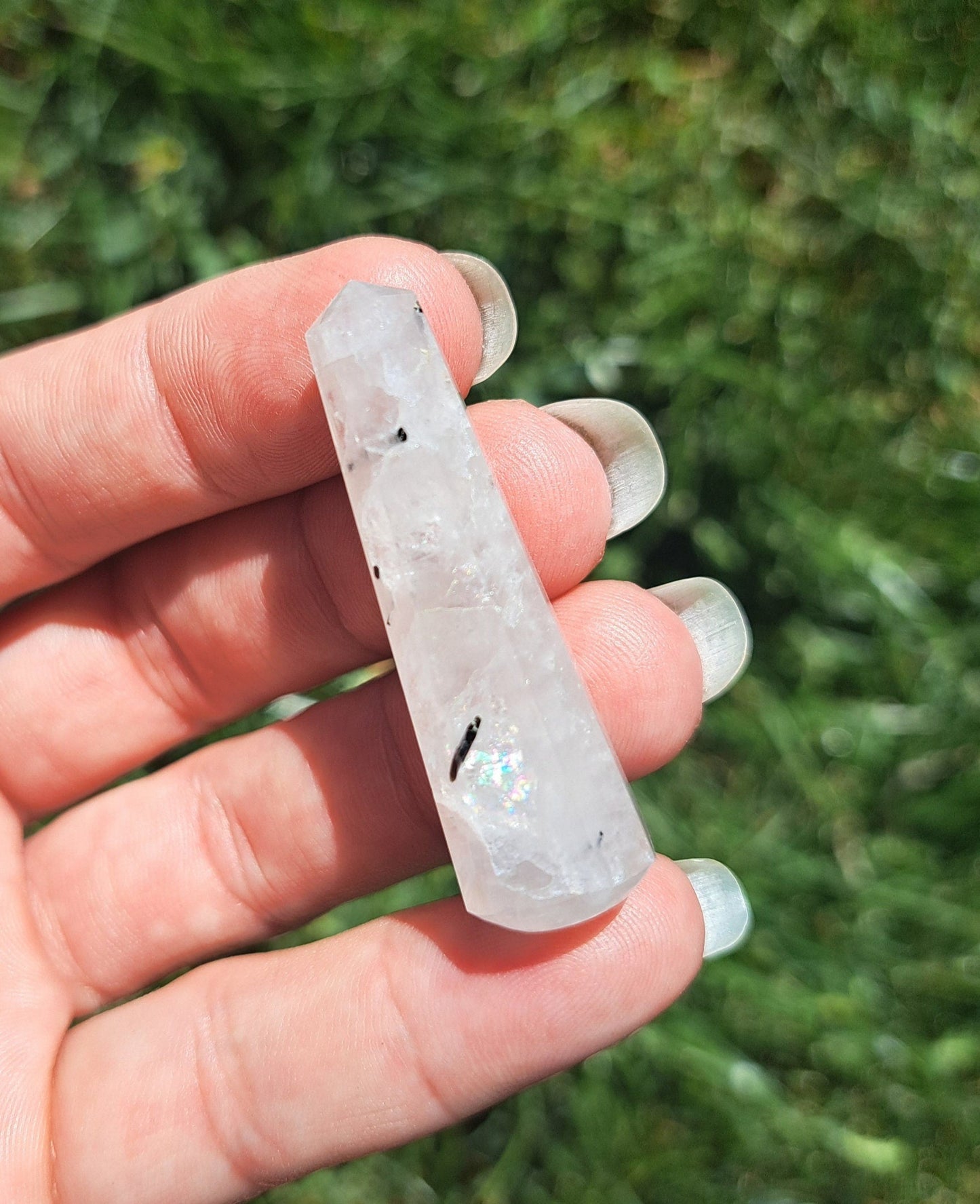 Mini Crystal Wand - Beautifully Carved Amethyst Crystal Point for Manifestation and Healing