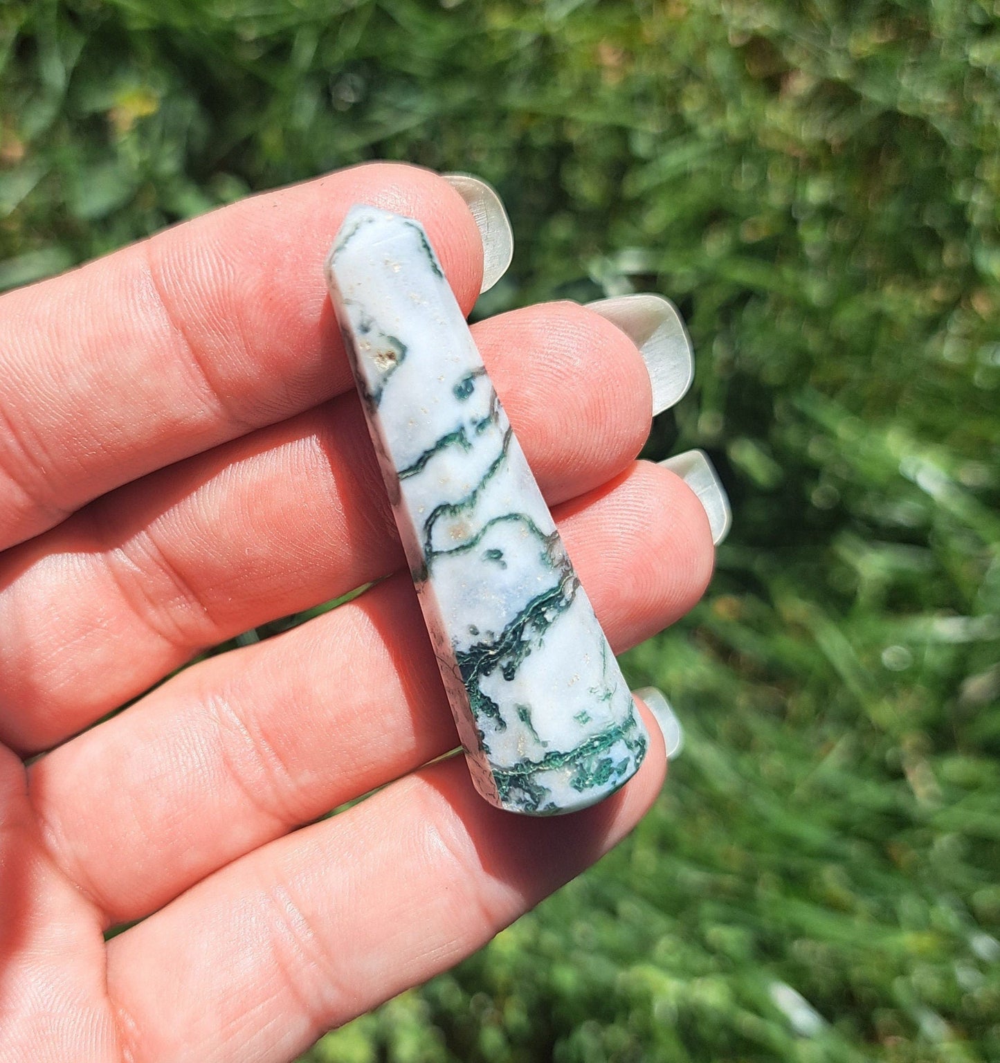 Mini Crystal Wand - Beautifully Carved Amethyst Crystal Point for Manifestation and Healing